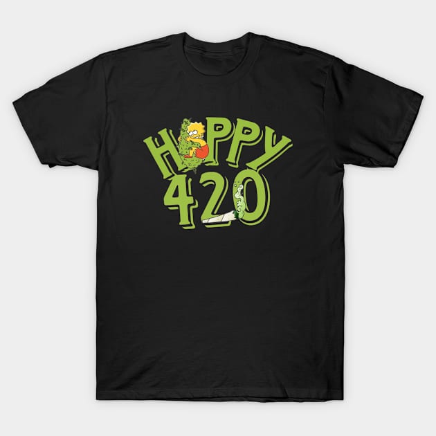 Happy 420 / Weed Lover Meme T-Shirt by Scaryzz